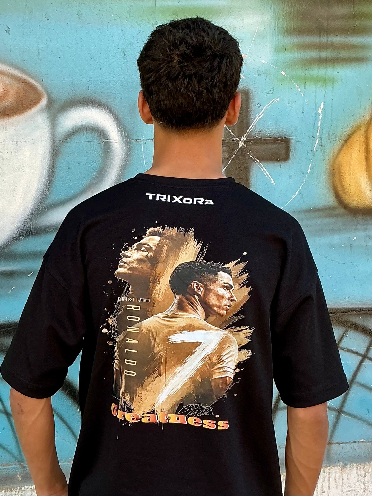 TRIXoRa Ronaldo Greatness Oversized T-Shirt